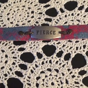 Lenny & Eva Fierce Sentiment and Leather Bracelet